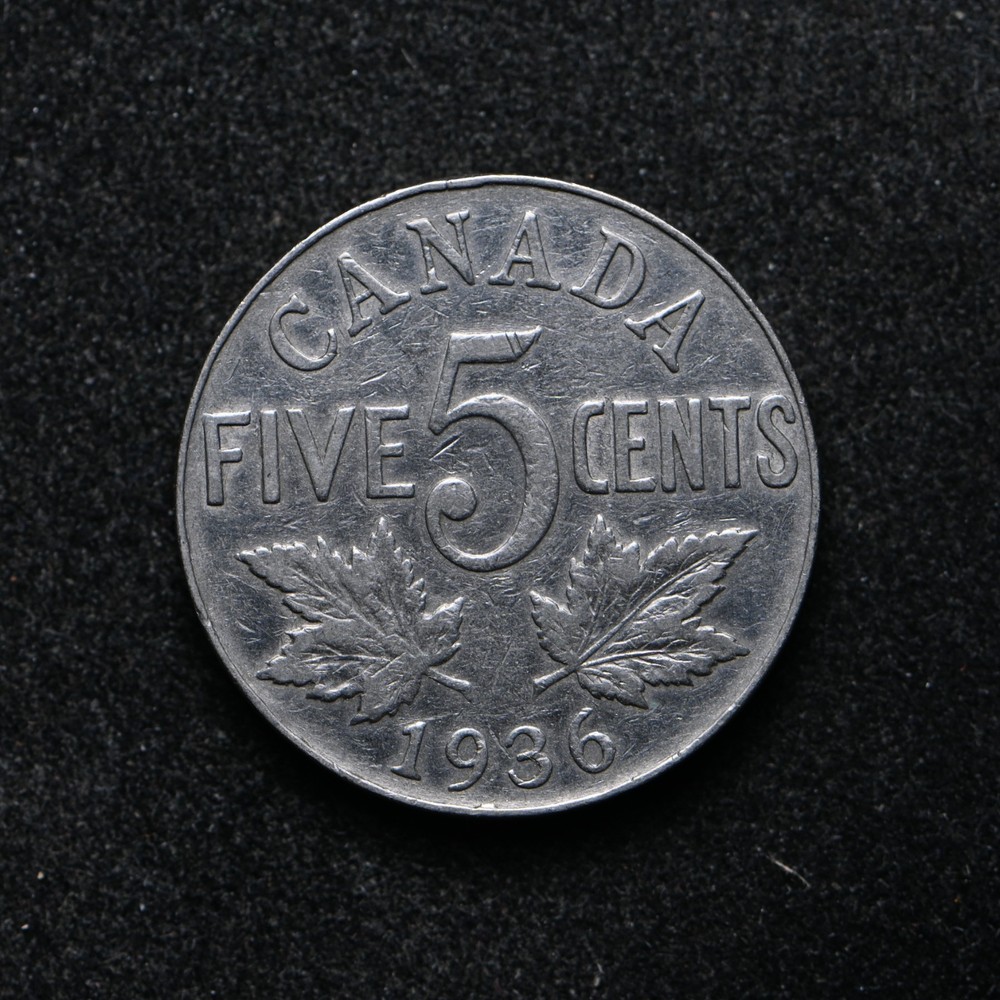 1936 Canada Five Cents (bb19029)