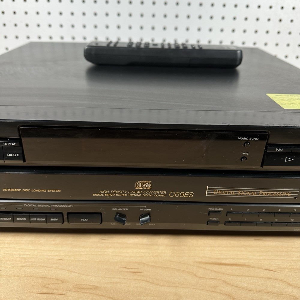 Sony CDP-C69ES 5 Disc CD Player HD w/ Remote Tested