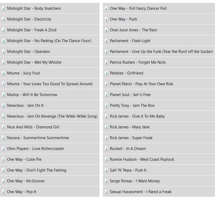 Old School & Funk 170+ Songs