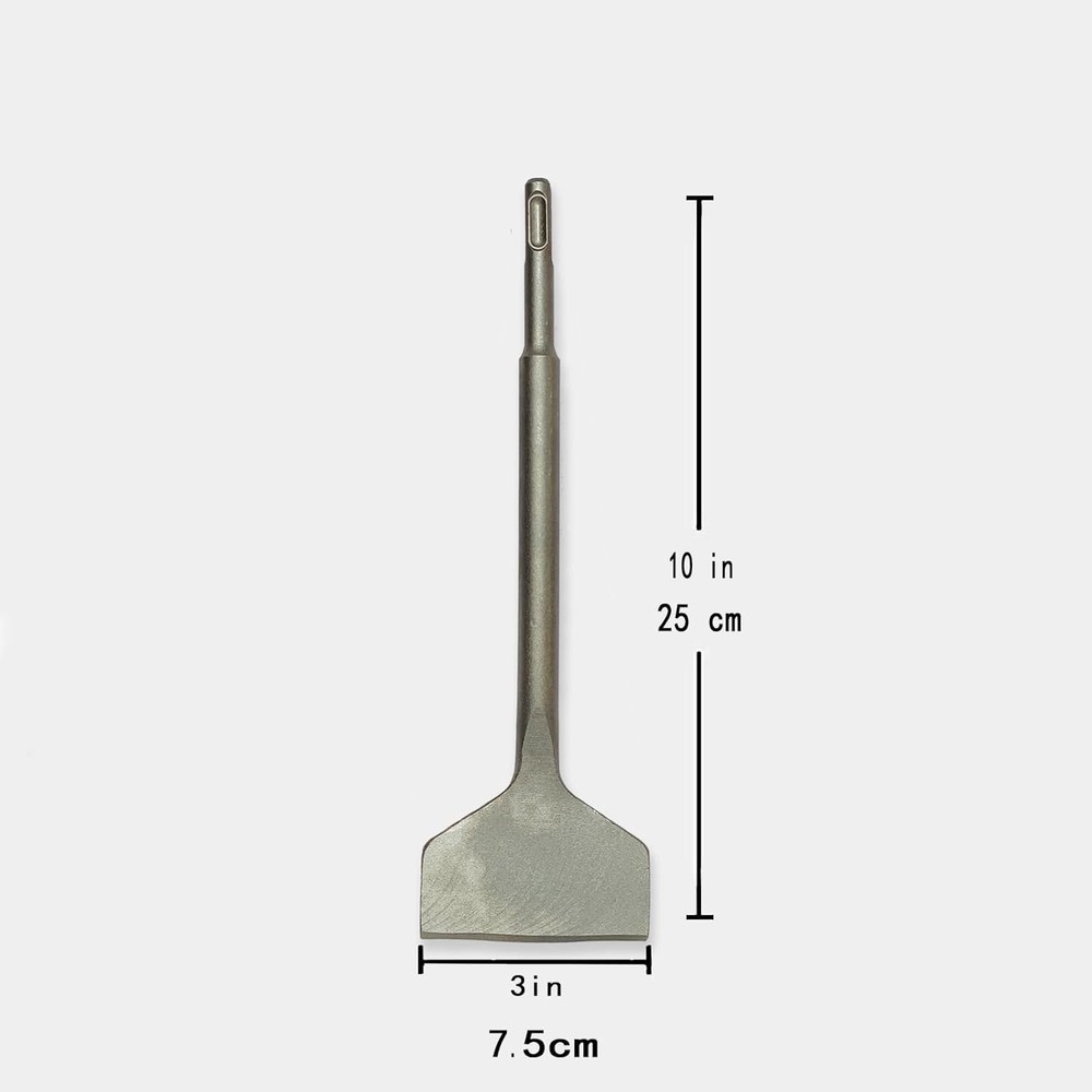 SDS Plus Chisel, Tile Removal Tool, 3”Wide,Thin Set Suitable...