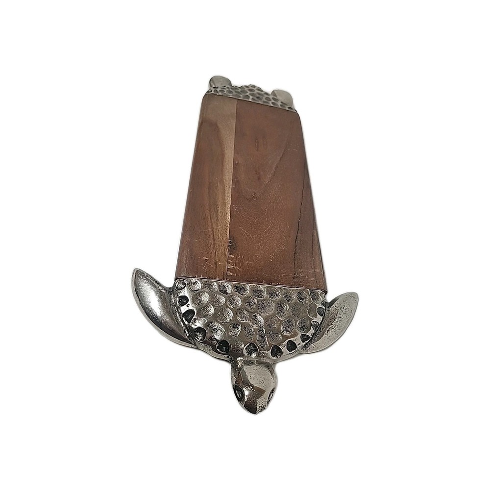 Turtle Cutting Board wood and aluminum.