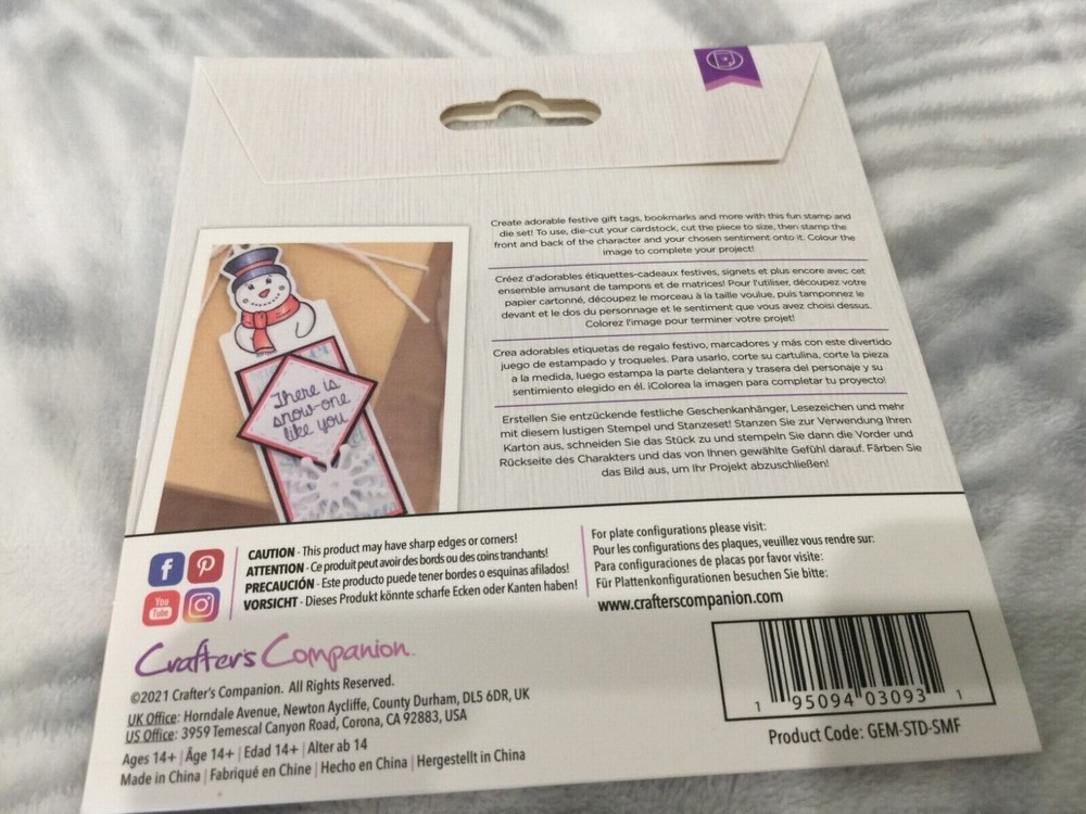 Gemini Character Front & Back Gift Tags Collection Bundle Crafters Companion