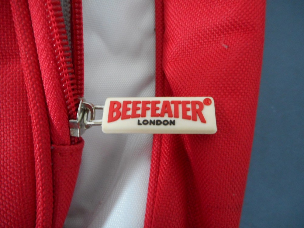 Beefeater London Backpack, Bag, Soft Sided Case Removable straps Advertising.