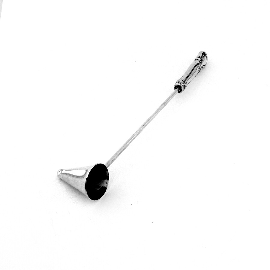 Floral Scroll Candle Snuffer Web Sterling Silver 1950s