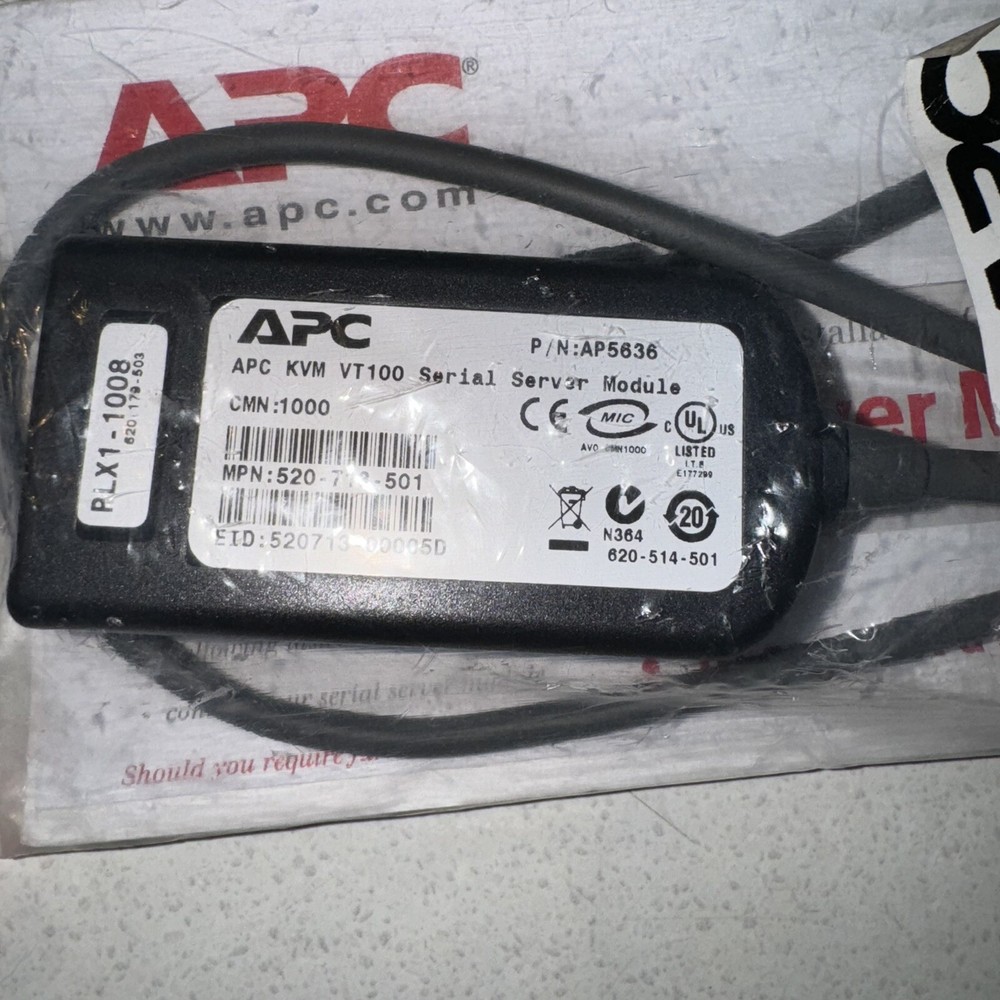 APC AP5636 KVM VT100 Serial Server Module
