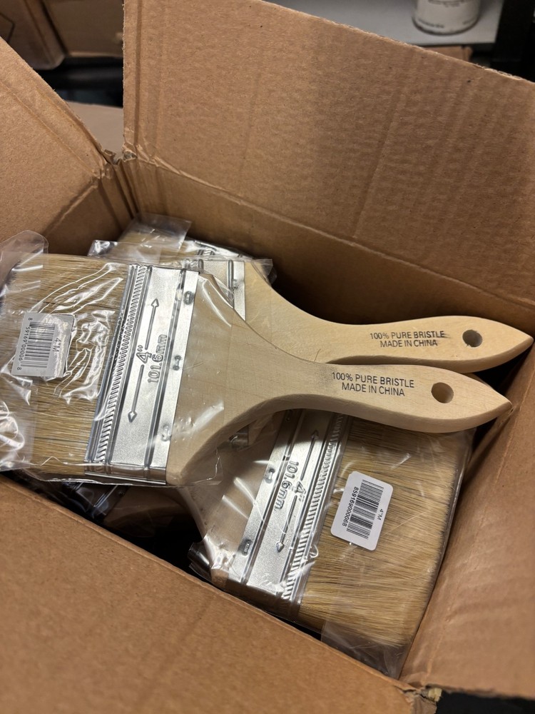 4" Double Thick Chip Brushes - Master Carton 144 brushes