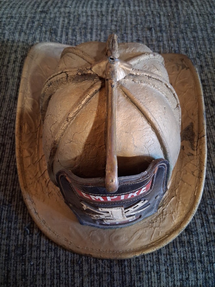 LEATHER FIRE HELMET n5a