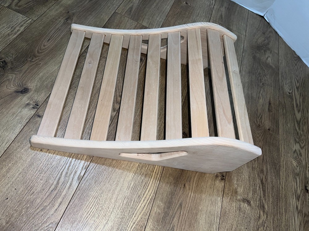 Sauna Backrest – Ergonomic Wooden Sauna Back Support (Hemlock)