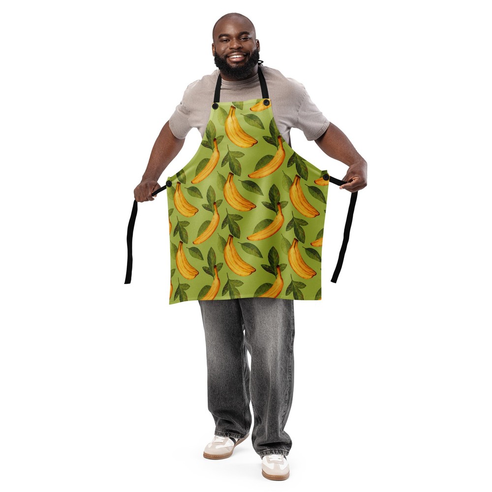 One Banana Two, Green Unisex Apron
