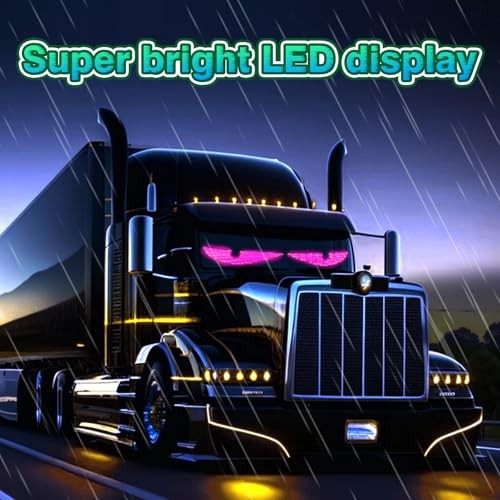 2Pcs LED Eyes for Truck Windshield,Devil Eyes Light for 23"x 5"/2Pcs