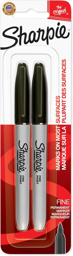 30162PP Permanent Markers, Fine Point, Black, 2 Count ⭐️⭐️⭐️⭐️⭐️