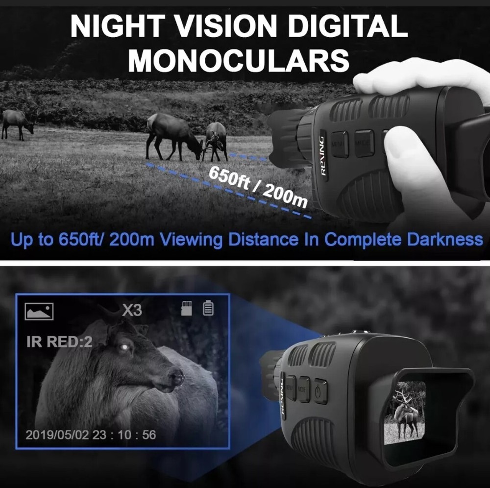 Rexing - B1 Basic Digital Night Vision Monoculars Infrared Digital C (FVS006098)