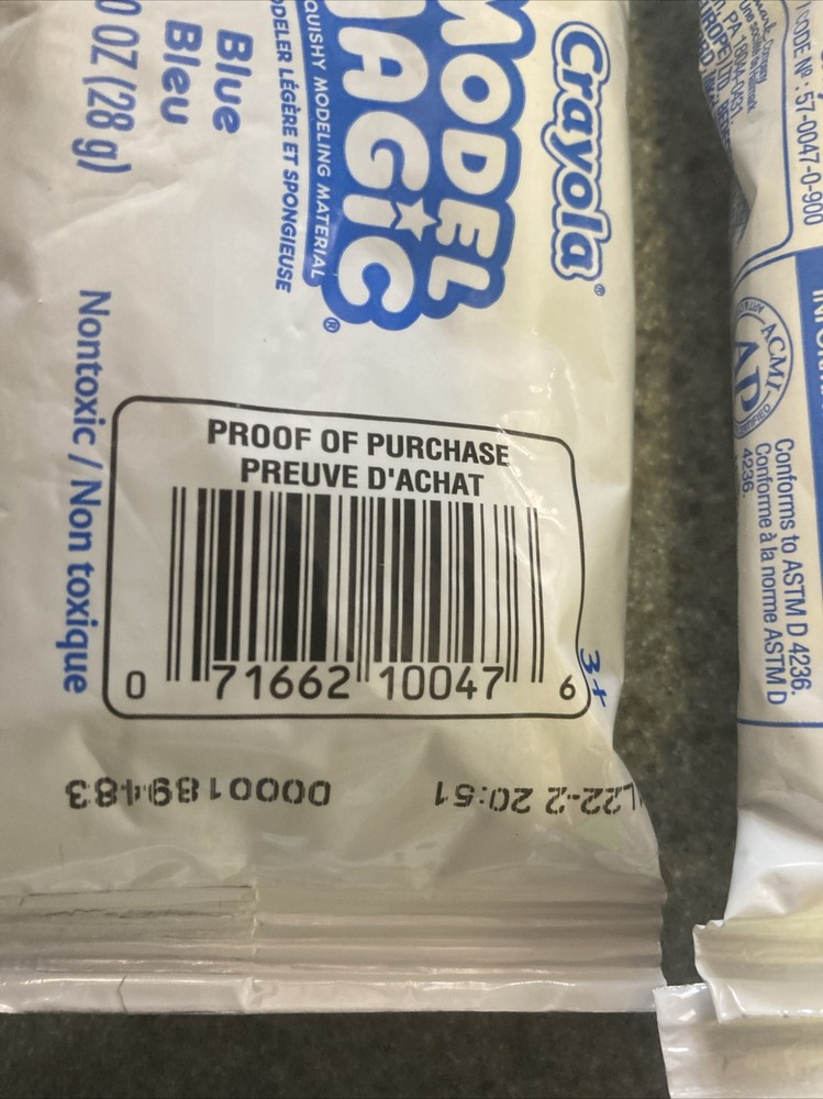 10 Pack 1oz Blue Crayola Model Magic