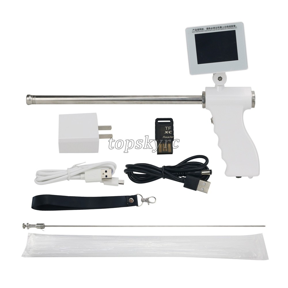 Insemination Kit for Cows Cattle Visual Insemination Gun w/ Adjustable Screen