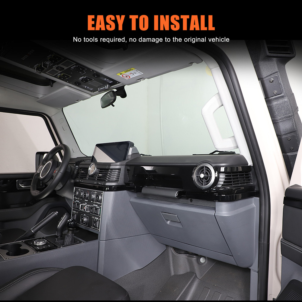 ABS Gloss Black Interior Side Vent Frame for Ineos Grenadier 2020+
