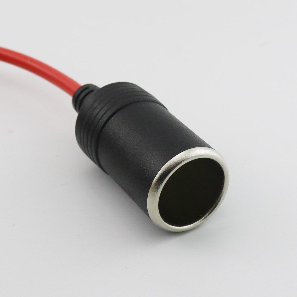 Car Cigarette Lighter Socket Extension Cable Cord with Power Indicator 12V 6FT
