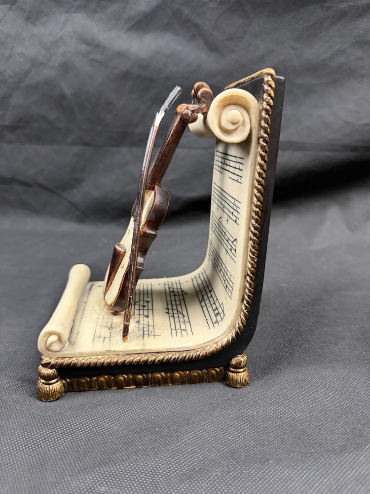 Classical Violin/Cello Sheet Music Bookend - Excellent Condition
