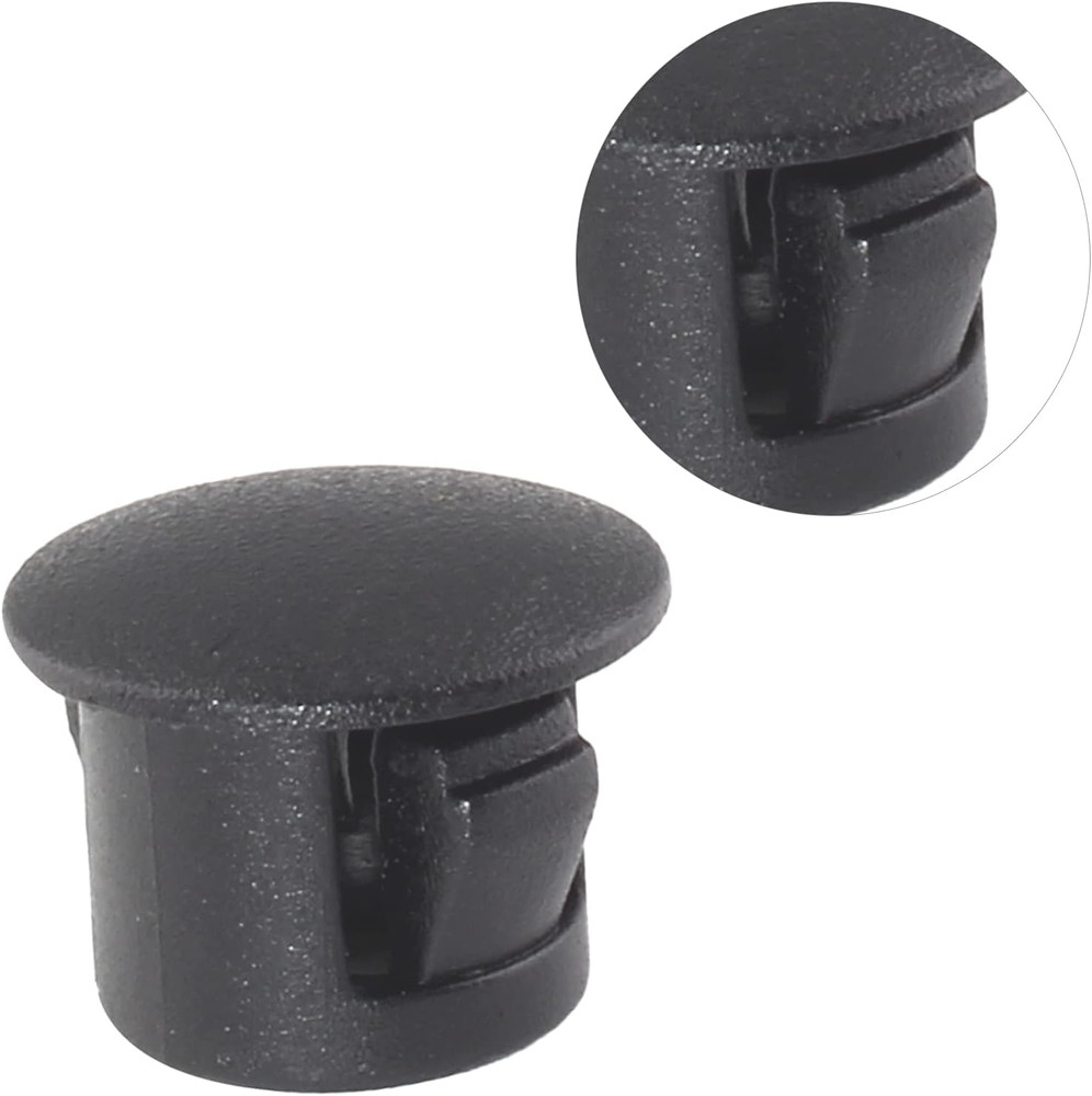 100 Pcs 5/16" Plastic Hole Plugs Black Flush Type Hole Plugs, Plastic Panel Plug