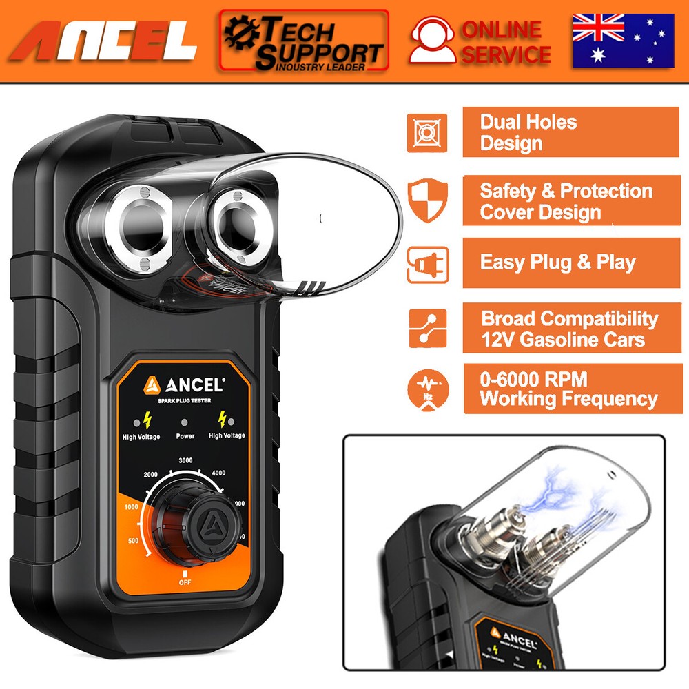 ANCEL SP21 Spark Plug Tester Auto Ignition System Tester Diagnostic Test Tool