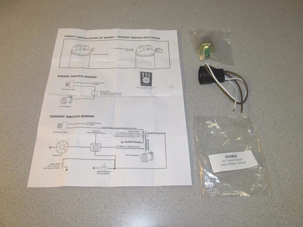 TBI SS0602 - A/C Binary Safety Switch - Dryer Mount