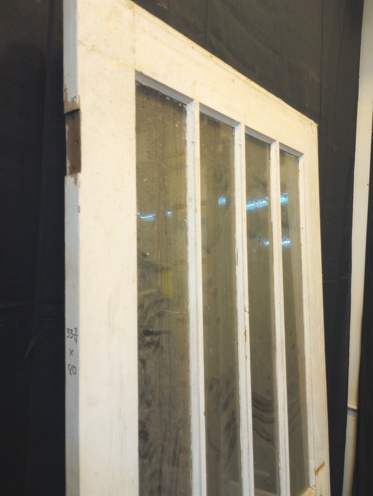 Half Vertical Glass & Raised Panel Interior Door 33 3/4" x 80 1/2"