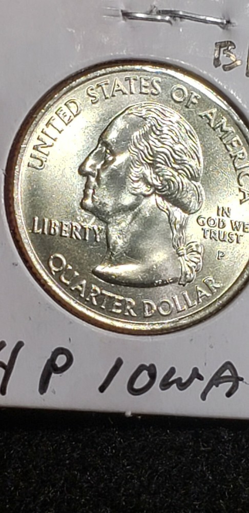 2004 P IOWA quarter Error *strike through Lamination Error* ? MS Uncirculated