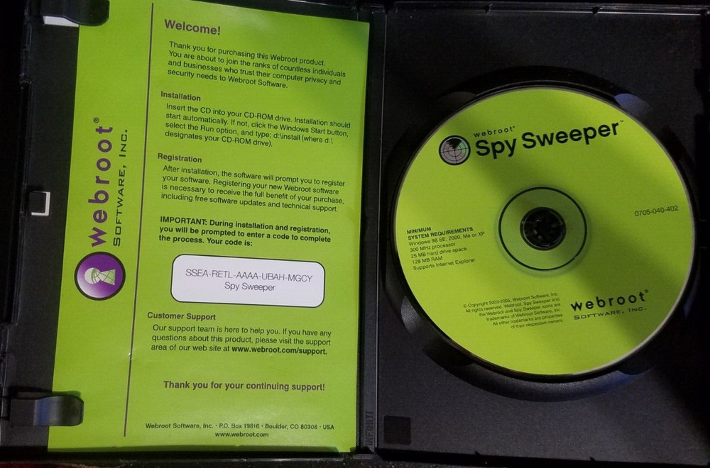 Spy Sweeper {2003-2005 Webroot Software Inc.}
