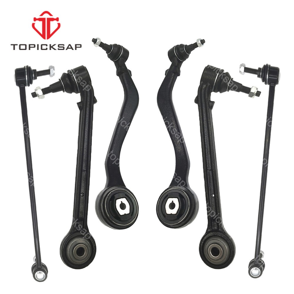 6Pcs Front Lower Control Arms Sway Bars Lin Kit for 2010 - 2015 Chevrolet Camaro