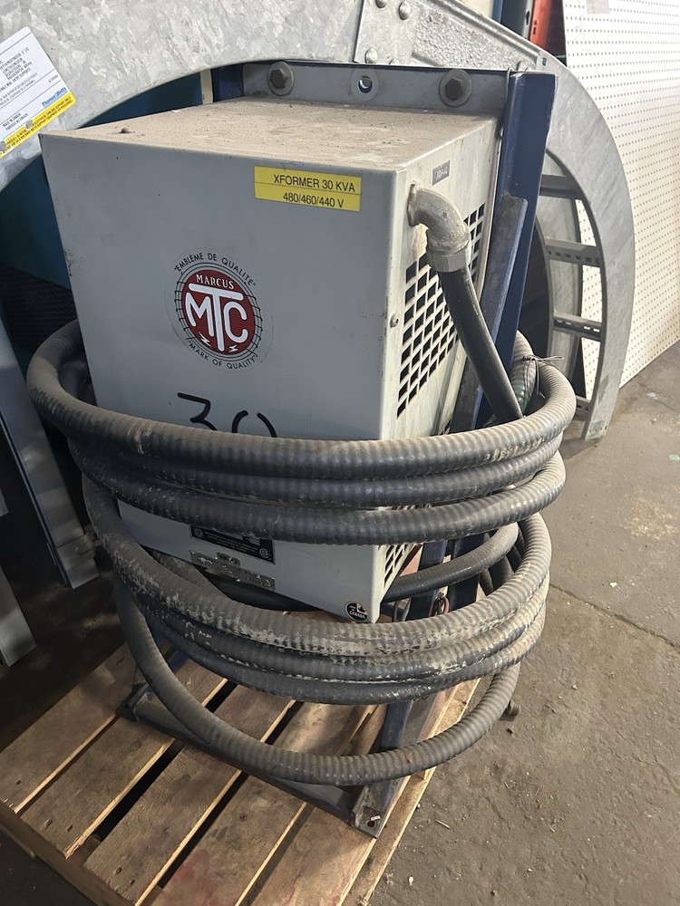 (2) MARCUS 6284 Transformer 480V/460/440V,  30 kVA USED