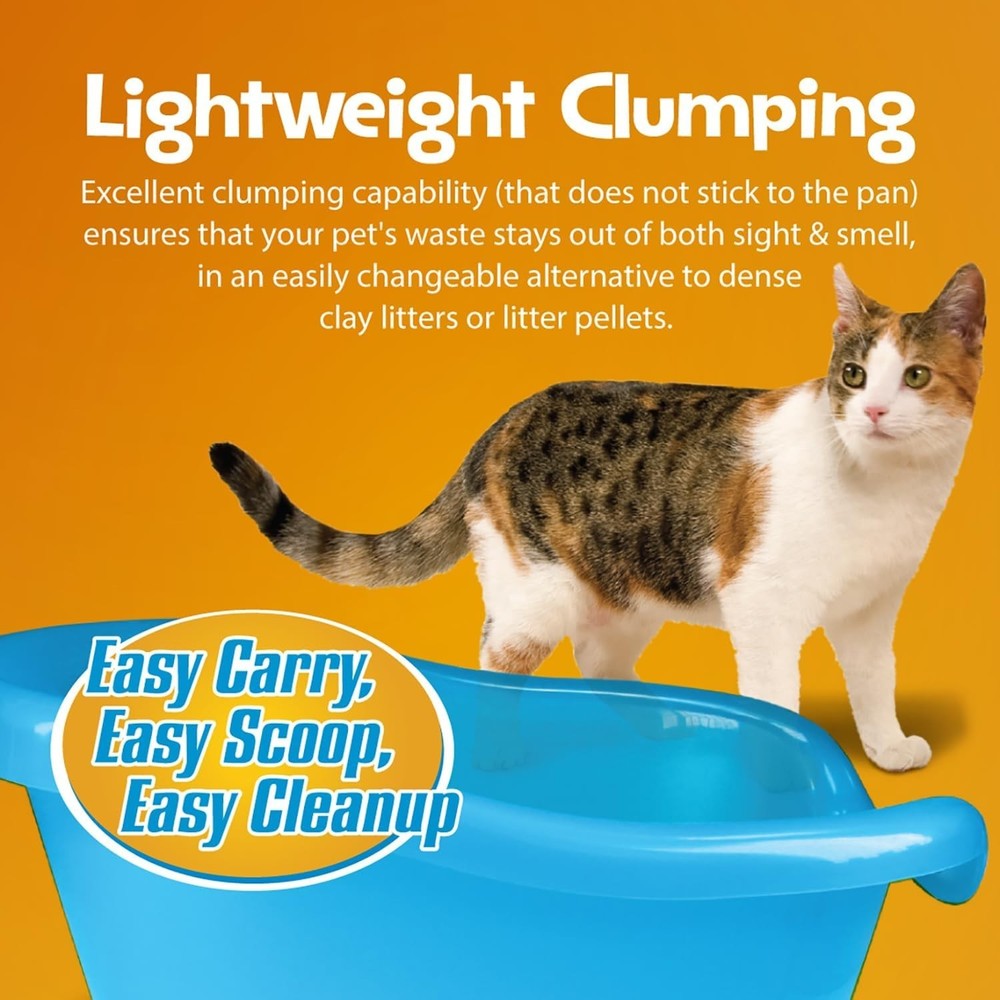 Natural 20lb Cat Litter - Effective Odor Control & Soft Sand-Like Texture
