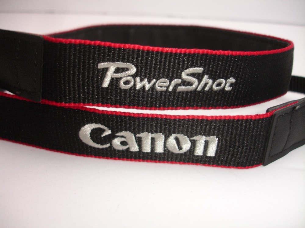 CANON Powershot CAMERA NECK STRAP Black / Red