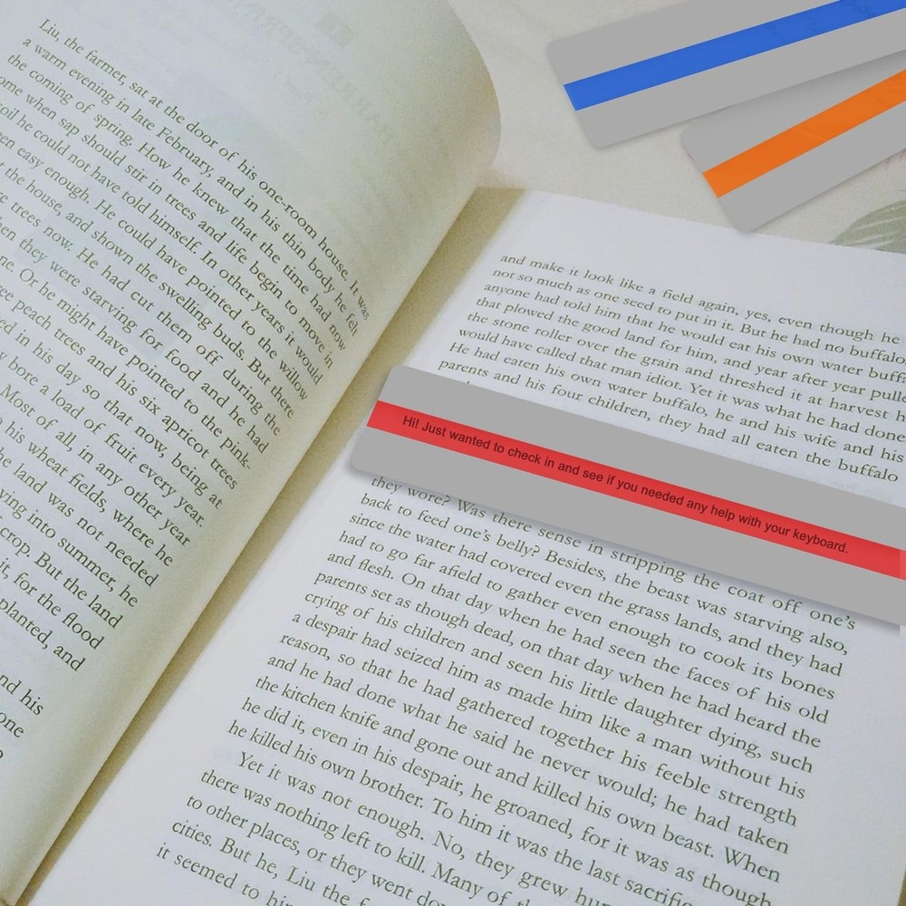 Guided Reading Strips & Highlight Strips, Reading Assistance Strips for Home Stu