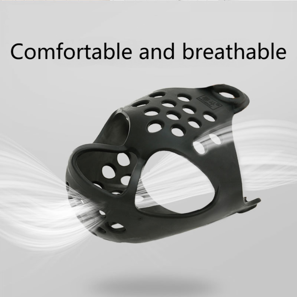 Short Snout Dog Muzzles Soft Silicone Adjustable Breathable Bulldog Muzzle M