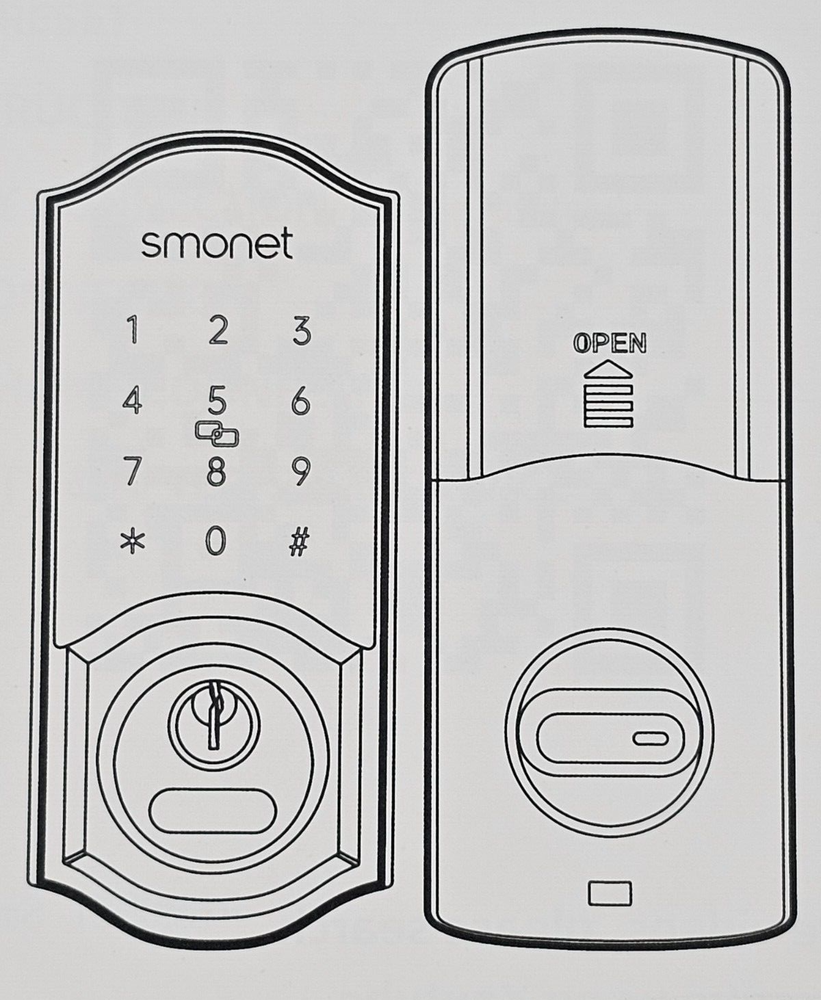Smart Door Lock with Handle, Fingerprint Keyless Entry Electronic Digital Keypad