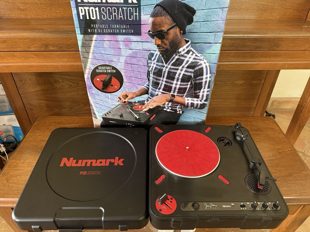 Numark PT01 Scratch Turntable with UPGRADES