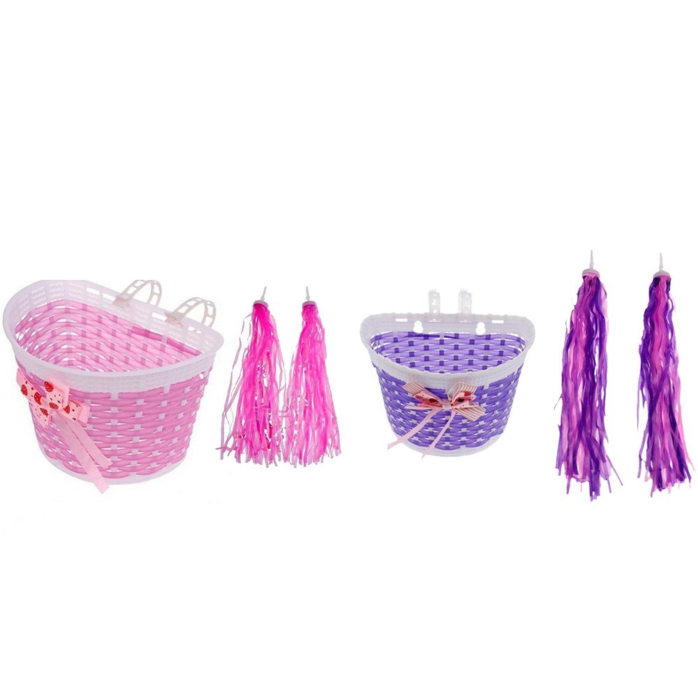 Basket Plastic Scooter Streamer Waterproof Bicycle Decoration Practical