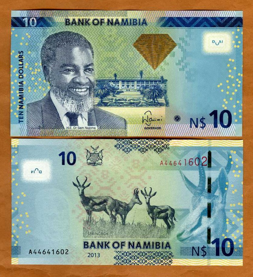 Namibia, 10 dollars, 2013, P-11b, UNC