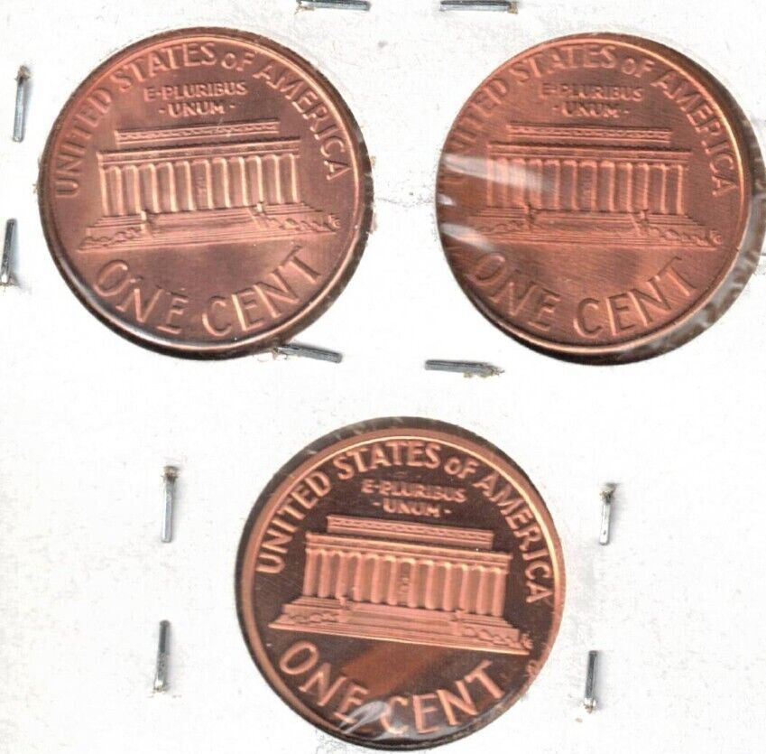 1996-S Lincoln (Proof) with BU P & D Three Cent Types!