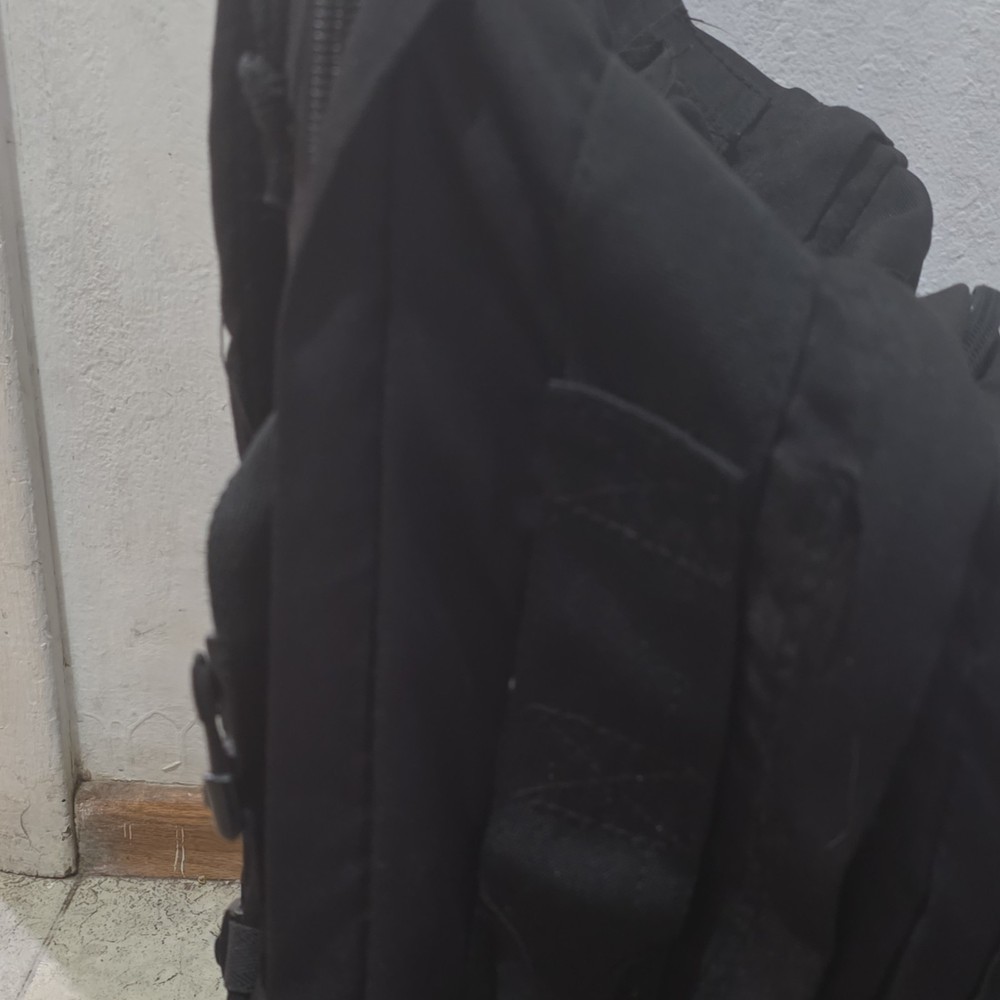 S.O.C Black Tactical Backpack MOLLE Webbing External Pockets Adjustable Straps