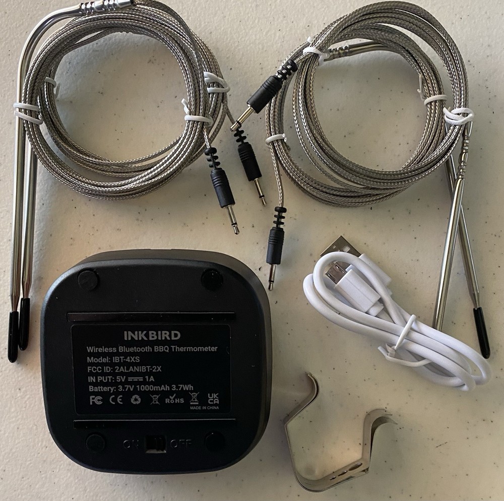 Meat BBQ Oven Thermometer - Wireless Bluetooth Display and timer