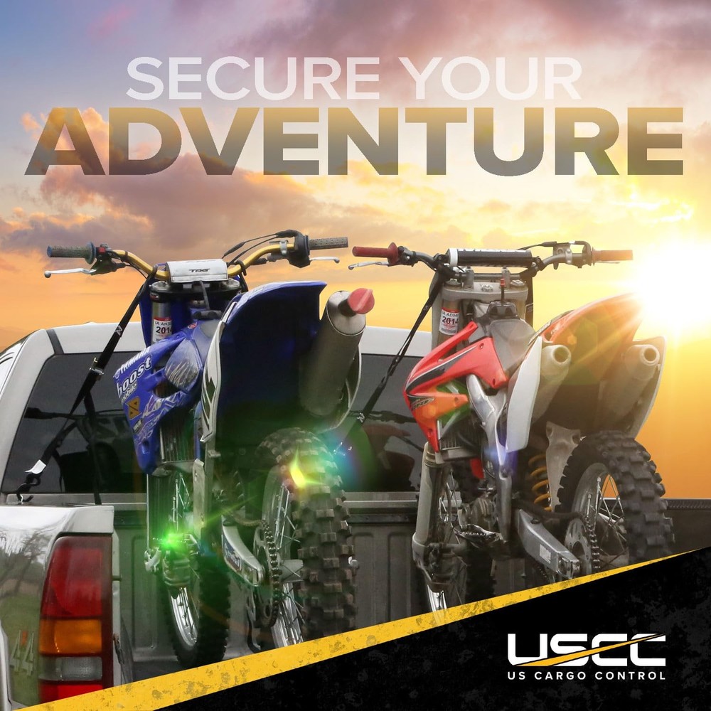 US Cargo Control Single Stud Fitting for L Track (4 Pack) 4 units, Black