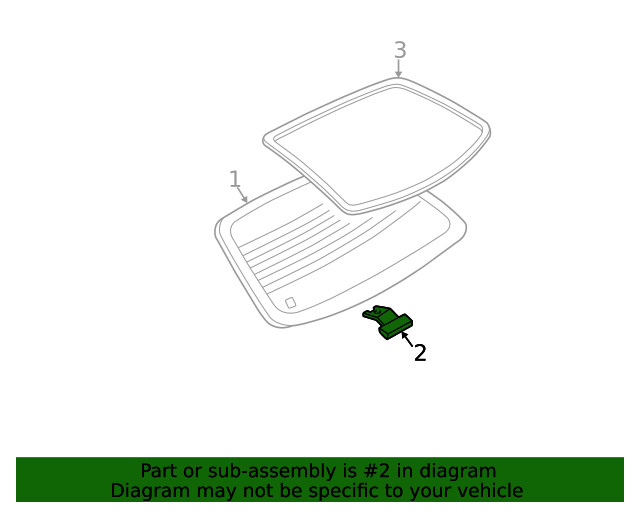 Genuine GM Back Glass Support 22603136