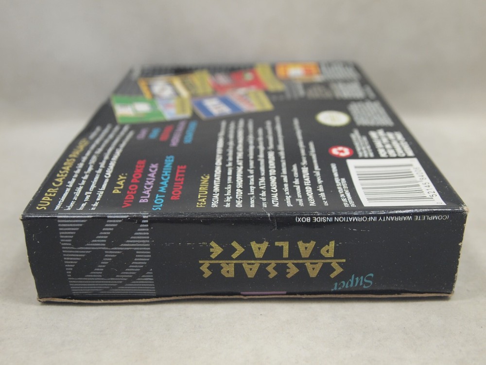 Super Caesars Palace (Super Nintendo | SNES) Authentic BOX ONLY