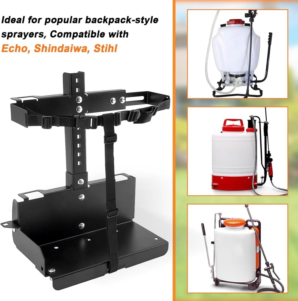 Adjustable Backpack Sprayer Rack Holder For Open & Enclosed Landscape Trailer US