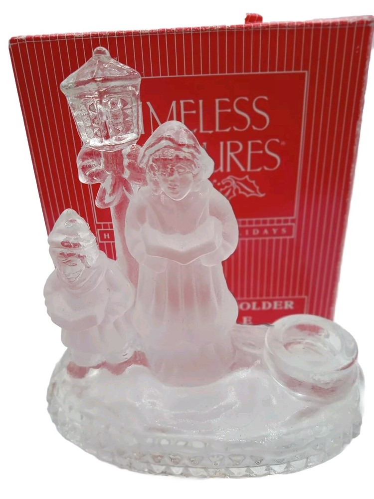 Crystal Choir Candle Holder Vintage with Box