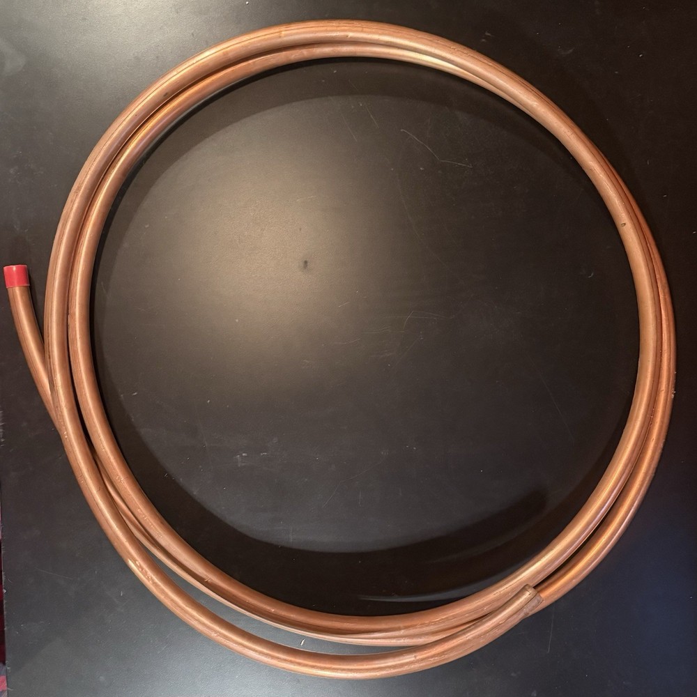Copper Refrigeration Tubing 7/8” OD 3/4” I/D Priced Per Foot,10’Minimum Quantity