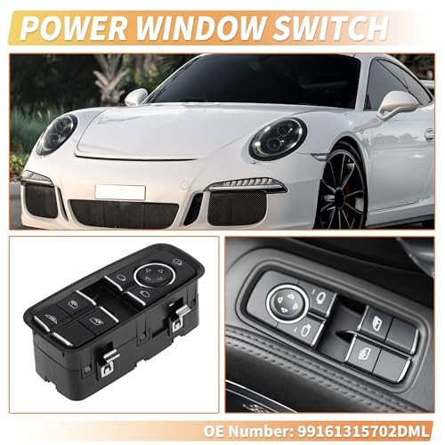 Front Left Driver Side Power Window Switch for Porsche 911 2012 2013 2014