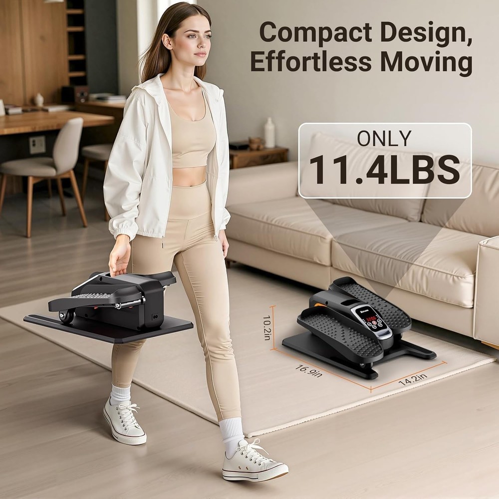 Under Desk Elliptical Exercise Machine Electric & Portable Ellipse Leg Exerciser