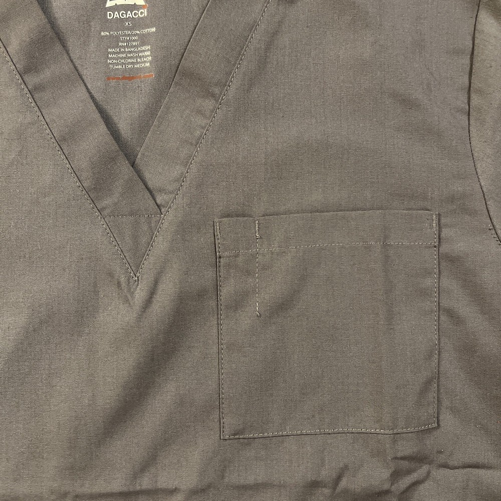 Dagacci Gray Scrub - Top Only XS