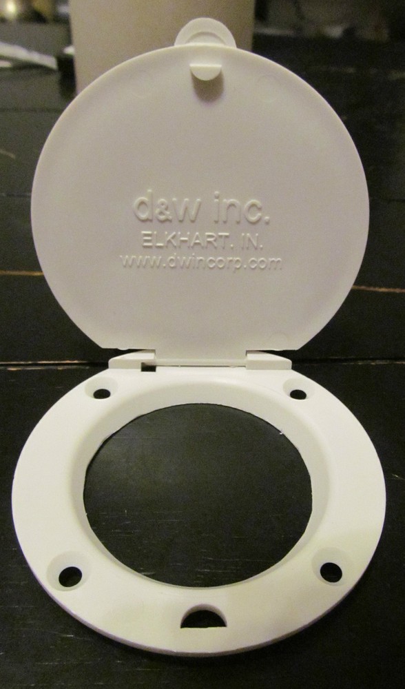 White Crank Hatch Door Access Cover Removable Lid For Pop-up Camper RV Jayco